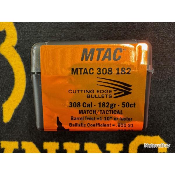 Cutting Edge Bullets MTAC .308 182 grs (x50)