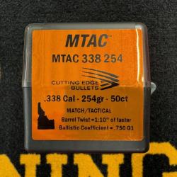 Cutting Edge Bullets MTAC .338 254 grs (x50)