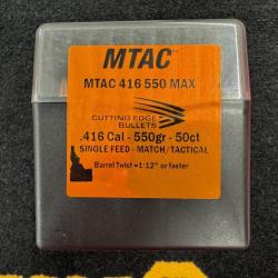 Cutting Edge Bullets MTAC .416 550 grs MAX (x50)