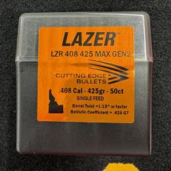 Cutting Edge Bullets LAZER .408 425 MAX gen 2 (x50)