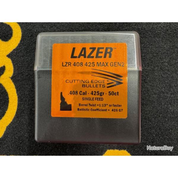 Cutting Edge Bullets LAZER .408 425 MAX gen 2 (x50)