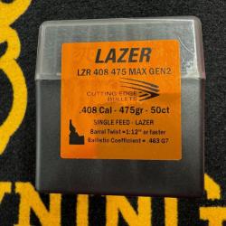 Cutting Edge Bullets LAZER .408 475 MAX gen 2 (x50)