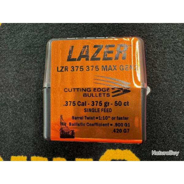 Cutting Edge Bullets LAZER .375 375 MAX gen 2 (x50)