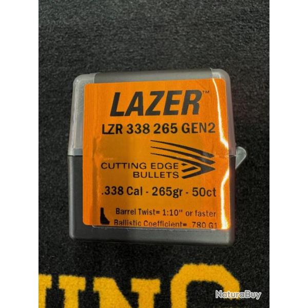 Cutting Edge Bullets LAZER .338 265 gen 2 (x50)