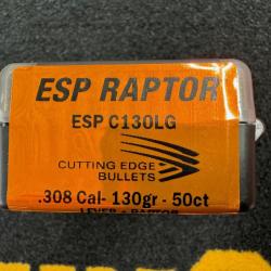 Cutting Edge Bullets ESP RAPTOR .308 130 grs (x50)