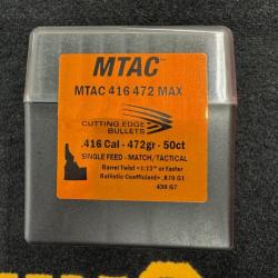 Cutting Edge Bullets MTAC .416 472 grs MAX (x50)