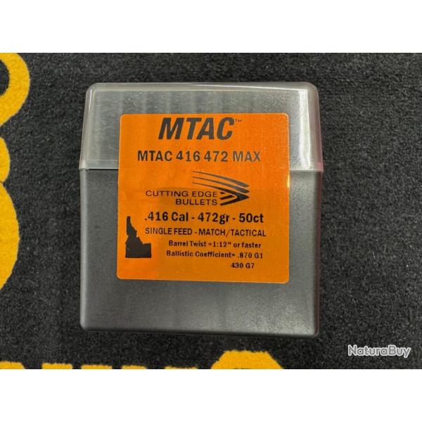 Cutting Edge Bullets MTAC .416 472 grs MAX (x50)