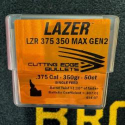 Cutting Edge Bullets LAZER .375 350 MAX gen 2 (x50)