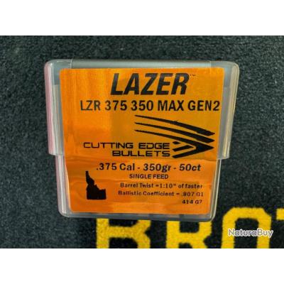 Cutting Edge Bullets LAZER .375 350 MAX gen 2 (x50) - Ogives (13053797)