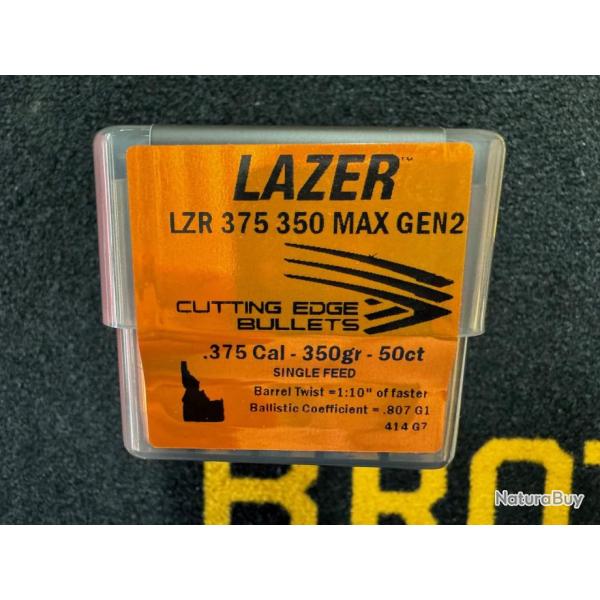 Cutting Edge Bullets LAZER .375 350 MAX gen 2 (x50)