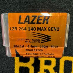 Cutting Edge Bullets LAZER .264 140 MAX gen 2 (x50)