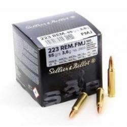 Munitions Sellier & Bellot 223 55gr REM FMJ VRAC x100