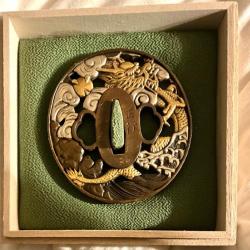 Tsuba de sabre japonais