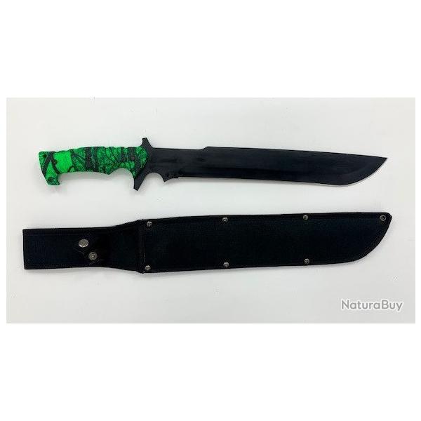 Machette Zombie  verte de 55 cm