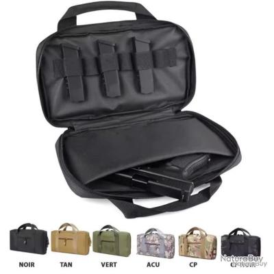 Sac Tactique Militaire Noir – Pistolet, Chargeur, Munitions, Multi-usage Airsoft