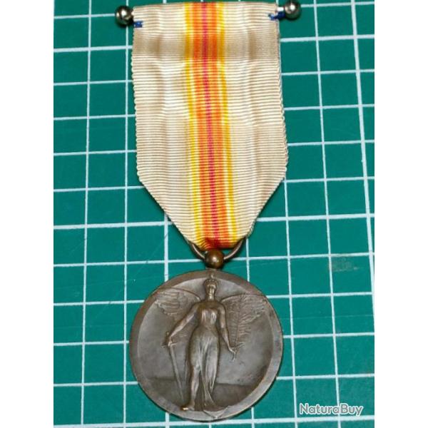 ROUMANIE,TYPE 1 MEDAILLE INTERALLIEE, DE LA VICTOIRE 1914-1918