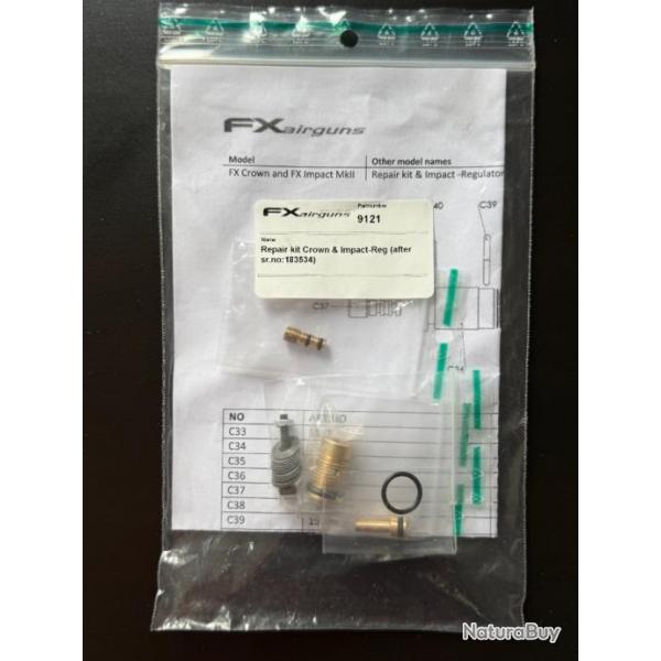 kit Regulateur Fx Airguns Impact MkII ou III et Crown