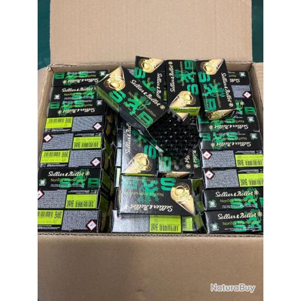 60 botes de cartouches vides 9mm Sellier Bellot