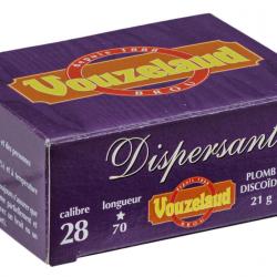 Cartouches Vouzelaud Dispersante - Cal. 28/70 - Plomb Grand Culot - Plombs n°8