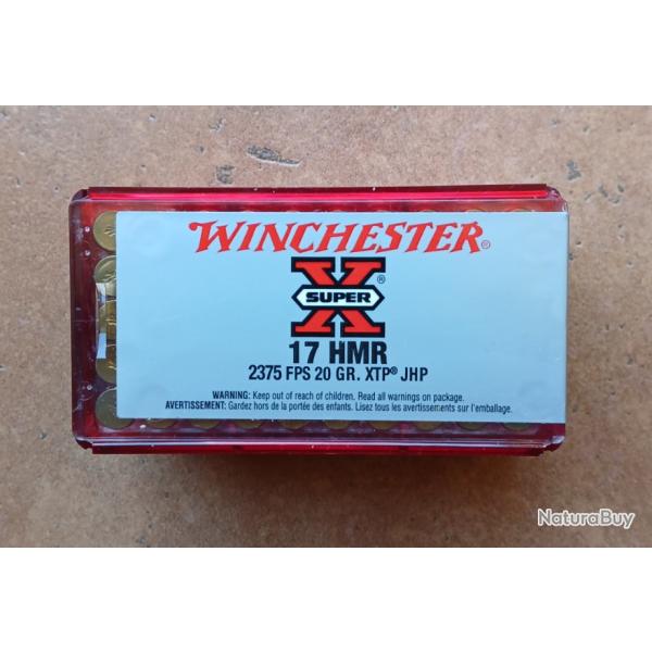 Winchester Super X   cal 17 HMR 20 grains JHP