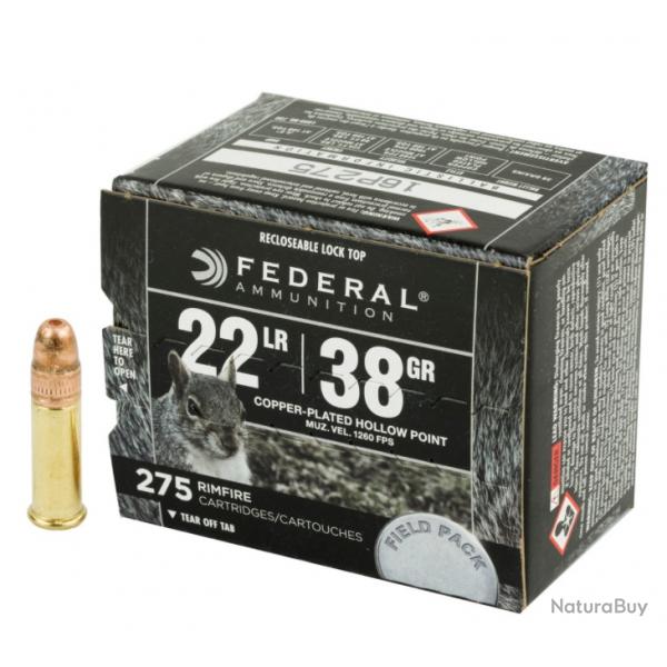 275 Munitions 22.lr Federal - 38gr Cuivr