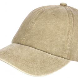 Casquette Baseball Marron en Coton Delave Vintage Fliep Taille unique Marron