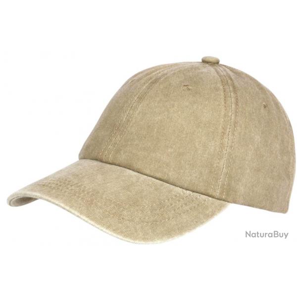 Casquette Baseball Marron en Coton Delave Vintage Fliep Taille unique Marron