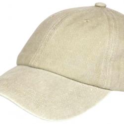 Casquette Baseball Beige en Coton Delave Vintage Fliep Taille unique Beige