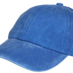 Casquette Baseball Bleue en Coton Delave Vintage Fliep Taille unique Bleu