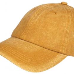 Casquette Baseball Jaune Coton Delave Vintage Fliep Taille unique Jaune