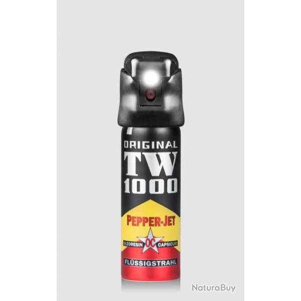 Spray de dfense TW 1000 Pepper Jet Liquide 40 ML AVEC LED