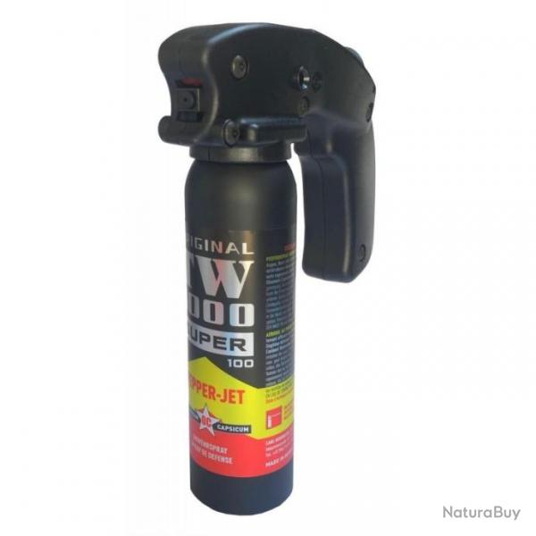 Spray de dfense TW 1000 Pepper Jet Liquide 100ML POIGNEE