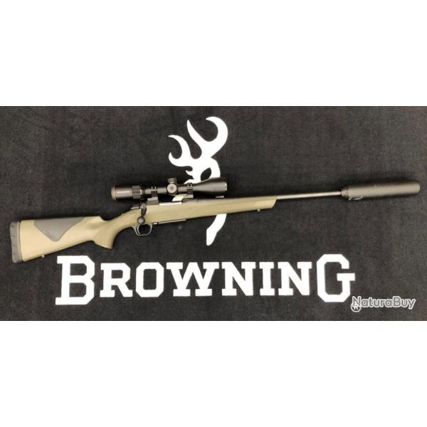 PACK CARABINE BROWNING A-BOLT 3+ COMPOSITE - 243 WIN + LUNETTE KITE OPTICS B6 2-12X50I + RDS BROWNIN