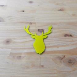 Autocollant - Cerf - Vert/jaune