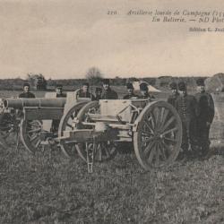 CPA - Artillerie lourde de campagne N° 156