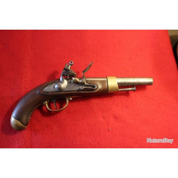 Superbe Pistolet AN XIII de la Manufacture Impriale de Tulle