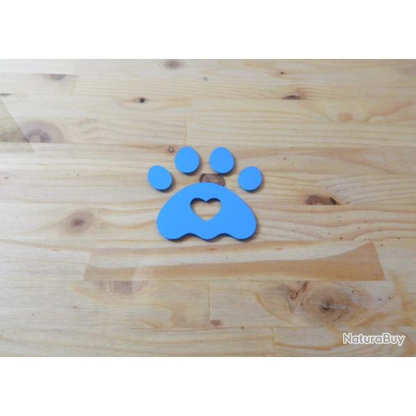 Autocollant - patte de chat - Bleu