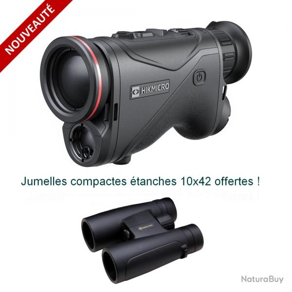 HIKMICRO CONDOR CQ35L 2.0 - Monoculaire de vision thermique avec tlmtre + Jumelles 10x42 offertes