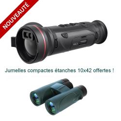 HIKMICRO FALCON FQ50L 2.0 - Monoculaire de vision thermique avec télémètre + Jumelles 10x42 offertes