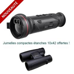 HIKMICRO FALCON FQ50L 2.0 - Monoculaire de vision thermique avec télémètre + Jumelles 10x42 offertes