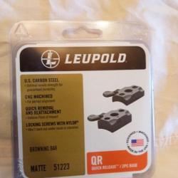 Embases Leupold QR 2 pieces pour carabine BAR et BLR matte ref 51223