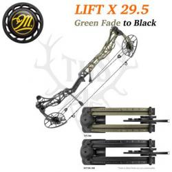 Mathews LIFT X 29.5 - Arc Compound Ultra-Léger Puissance & Précision 348 FPS 50-60# Gaucher green Fa