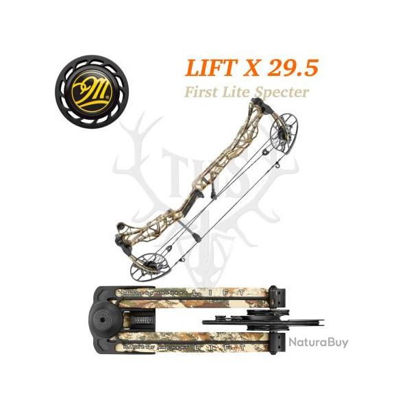 Mathews LIFT X 29.5 - Arc Compound Ultra-Lger Puissance & Prcision 348 FPS 50-60# Gaucher First Li