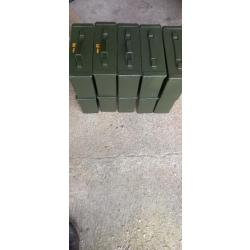 lot de 10 boites à munitions us cal.30