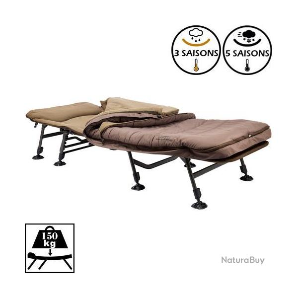 Bed Chair Starbaits STB Sleep System 3/5 saisons 8 pieds