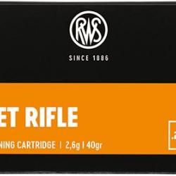 BOITE DE 50 CARTOUCHES RWS TARGET RIFLE CAL.22LR 40GR