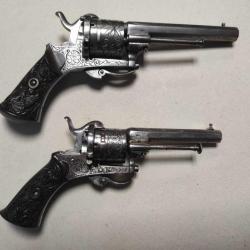 Lot revolvers à broche belges