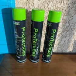 3 bouteilles de gaz PROTECHGUN green gas