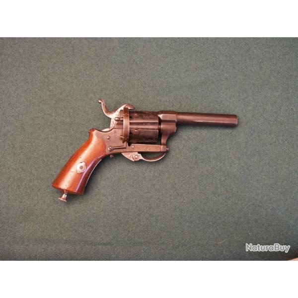 Revolver belge type Lefaucheux - Calibre 7mm broche. (A520)