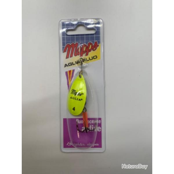 Cuillre tournante Mepps Aglia flip taille 4 9g jaune